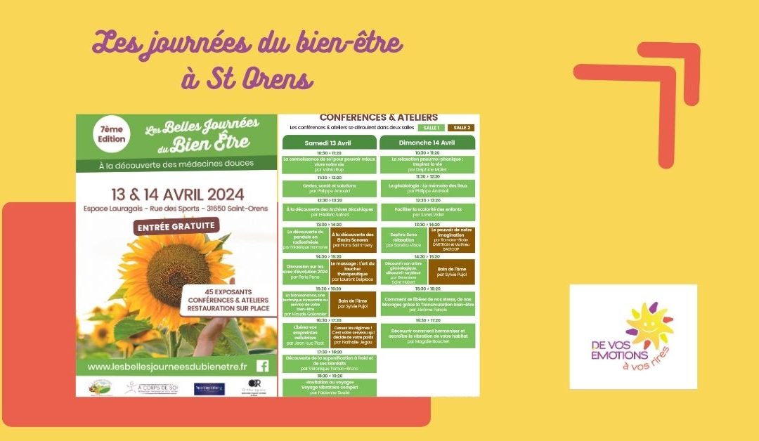 Les belles journées du bien-être 13-14 avril