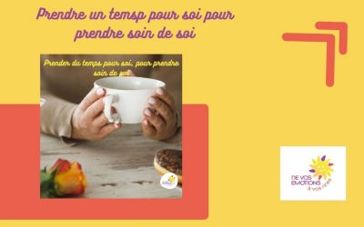 Prendre un temps pour soi pour prendre soin de soi